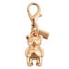 1 шт. высококачественный сплав брелок кулон золотой медведь цветок вишня подвески застежка-лобстер держатель значка автомобильные ключи DIY аксессуары
