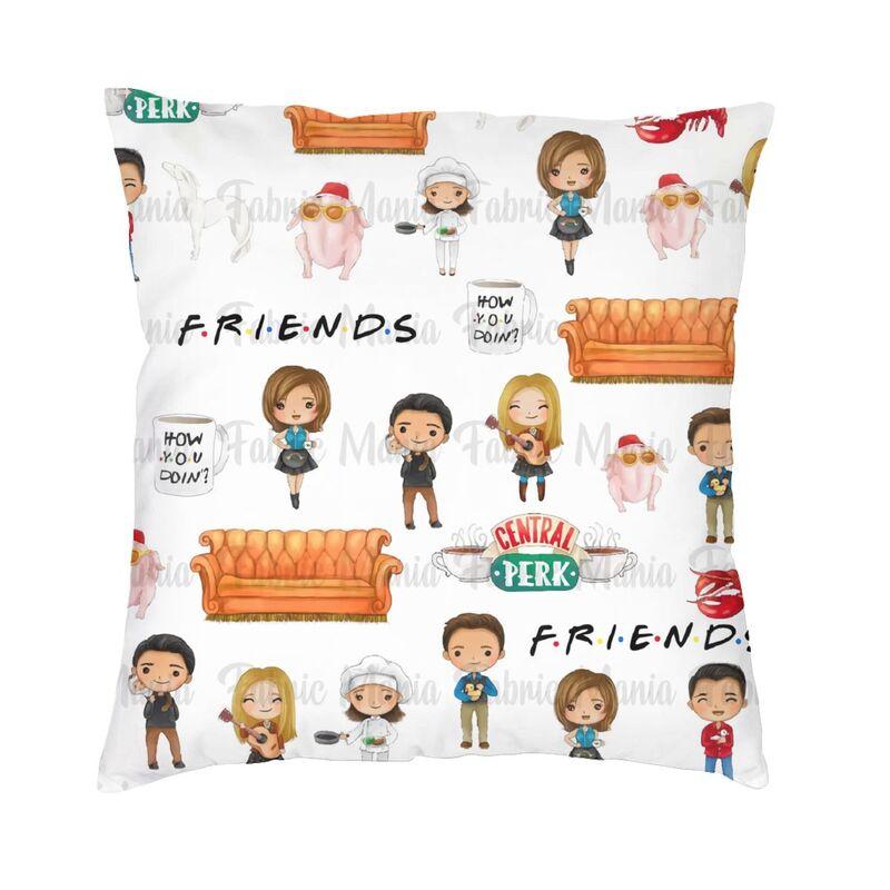 Friends Classic TV Show Cushion Cover Doublesided Print Throw Pillow Case for Sofa Custom Pillowcase Decoration