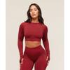 Gymshark X Analis Seamless Long Sleeve Crop Top Reps Red Carmine Red Reps Red Carmine Red B4b4l Rb54