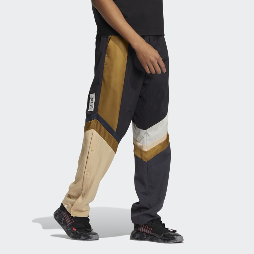adidas Мужские прямые вязаные спортивные брюки в полоску с логотипом Originals SFTM IA9331