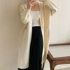 Spring and Autumn Women's Sweater Cardigan Tops Lazy Soft Knit Cardigan Jacket Medium Long Loose Sweater