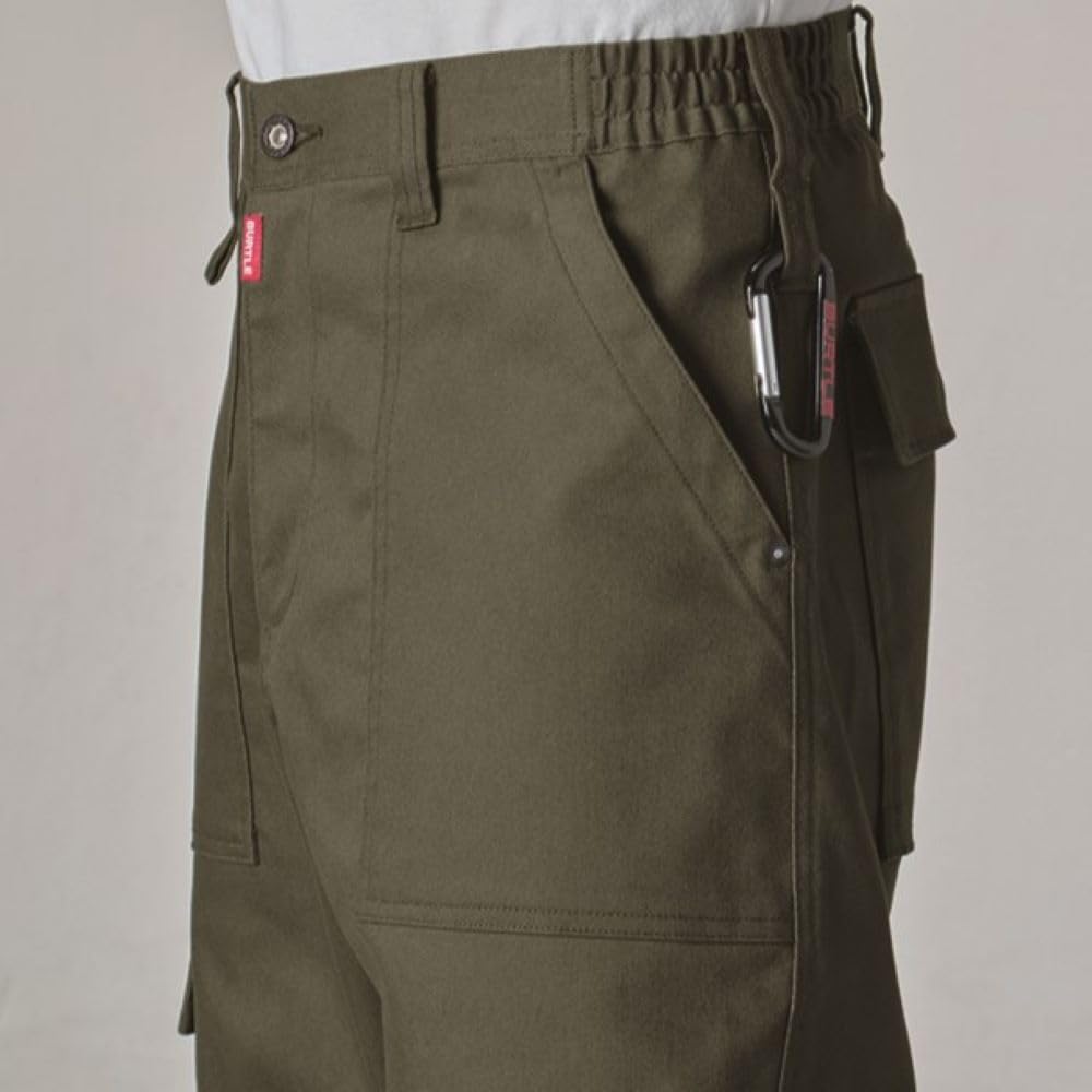 BURTLE Широкие брюки-карго на все времена года, цвет Mils green 5023 14 S (унисекса)