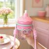 Transparent Clear Tumbler Crossbody Hanging Rope Iced Coffee Cup Drinkware Suction Cup  Home Use