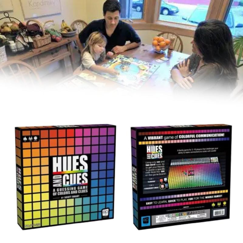 Hues And Cues A Guessing Game Of Colors Clues Puzzle Toy With Plastic Components For Family And Party Activities