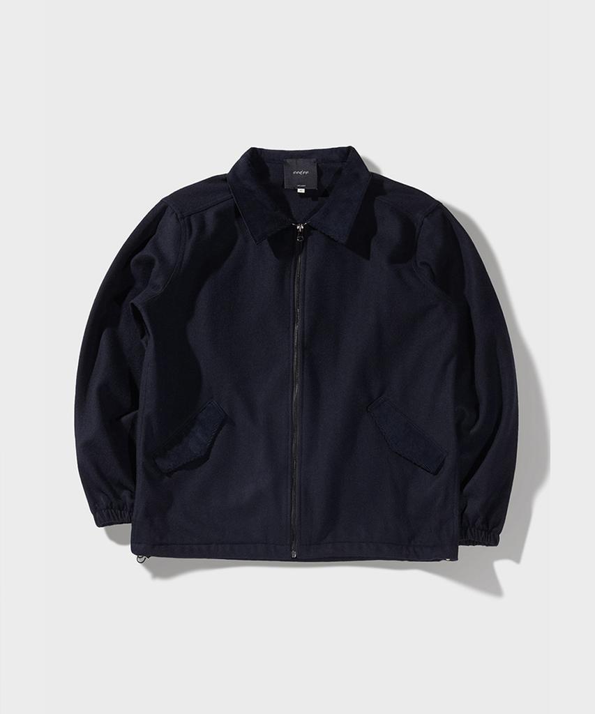 Ffeff Studio Wool Half Zip-Up Jacket (Navy)