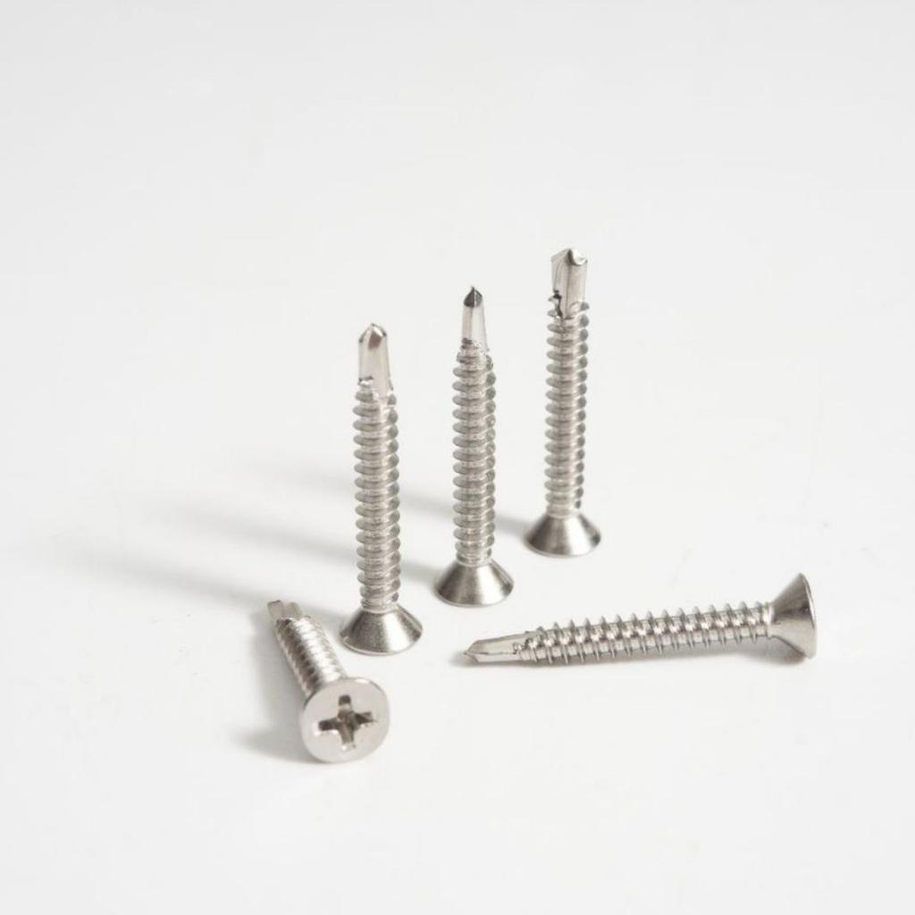 304/410 Stainless Steel Flat Head Phillips Self-Drilling Countersunk Screws