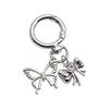 Elegant Butterfly Bows Shaped Keyring Versatile Fashion Accessory for Women Bag Pendant Phone Charm and Keychain