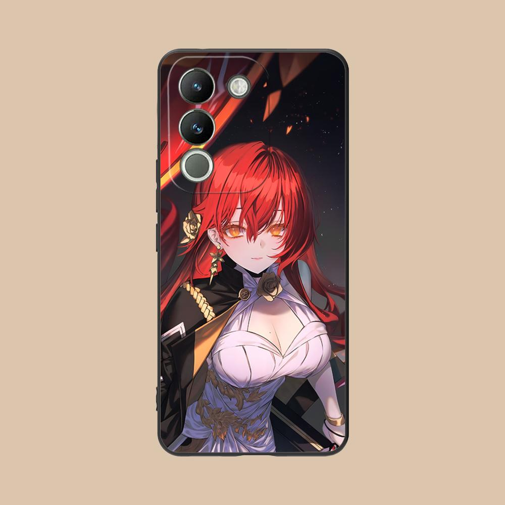 HSR Himeko Матовый ТПУ Чехол для Мобильного Телефона для VIVO V60 V50 V40 V30 V29 V27 V25 V23 Pro Lite 5G Цветной Печатный Чехол