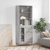 VidaXL Highboard Sonoma Grey 69.5x34x180 Cm Engineered Wood 3189491
