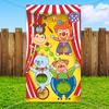 Carnival Toss Games Banner With 3 Bean Bags Halloween Carnival Game For Kids And Adults Circus Theme Party Decorations  Birthday