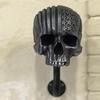 Motorcycle Skull Helmet Holder Wall Storage Rack Mount Helmet Hat Rack Resin Craft Halloween AVE