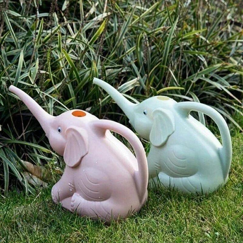 Cute Elephant - Shaped Watering Cans PP Pot Gardening Tools Water Bottle Household Small Water Spray Pot