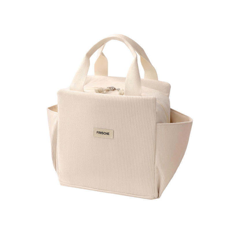 Lightweight Large Capacity Lunch Box Bag Cute Portable Bento Insulation Tote Bag for Commuting Office