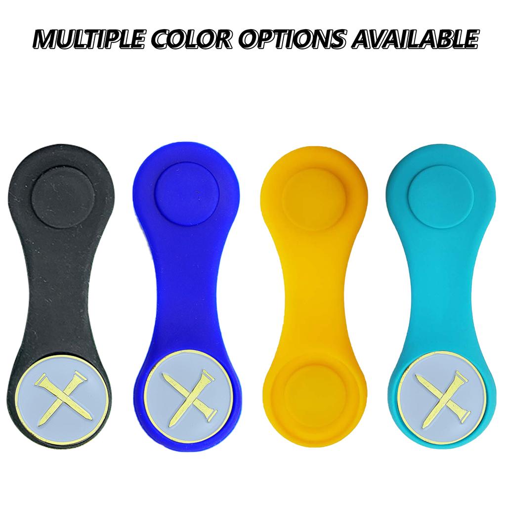 Силиконовый маркер для гольф-мяча с клипсой для шляпы, сменный магнитный силиконовый держатель для маркера для гольф-мяча для калибровки позиции