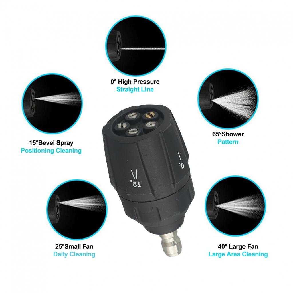 Comprehensive 5 In 1 Pressure Washer Attachments For Karcher K2 K3 K4 K5 K6 K7