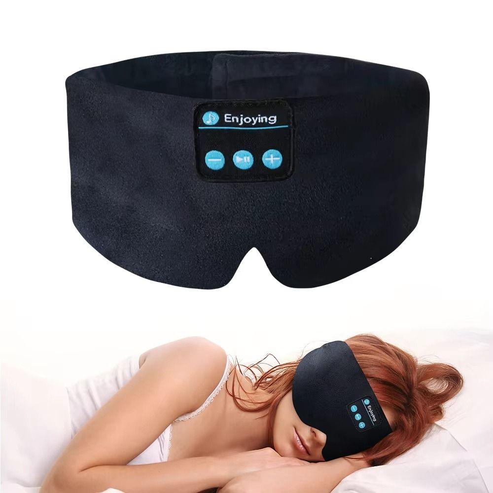 Adjustable Sleep Eye Mask Soft Wireless Headphones Wireless Sleep Mask  Side Sleeper