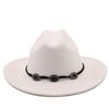 Простая женская и мужская полая ковбойская шляпа в стиле вестерн с поясом, зима-осень, джаз, Outback, джаз, Toca, сомбреро, размер 56-58 см