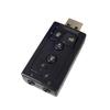 Звуковая карта 7.1, 3D-стерео USB-аудиоадаптер для внешней звуковой карты ноутбука 3,5 мм
