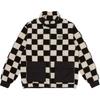 Vans Plaid Print Stand Collar Zip Long Sleeve Jacket Unisex Jackets Black VN000KCWE1N1