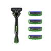 Dorco Pace 6 — бритва с 6 лезвиями 1 + лезвие 4 шт. Pace 6 man Премиальная резина, улучшенная смазочная полоска, бритва
