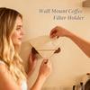 Держатель для кофейных фильтров Настенный диспенсер для бумажных полотенец Стойка-органайзер для конусных кофейных фильтров Настенный Для баров, магазинов, кухонь, пекарен, десертных