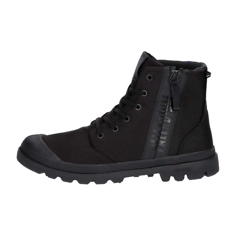 [Palladium] водонепроницаемые кроссовки PAMPA HI SEEKER 2 LITE+ WP+ С боковой молнией ALL BLACK(010) 26,5 см