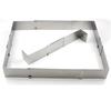Adjustable Cake Ring Mold Stainless Steel Square Rectangular Mousse Baking Rings Mold Cookie Fondant Cake Mold Ring 004