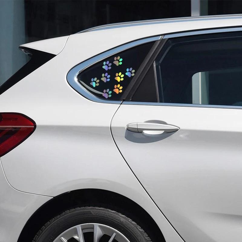 Наклейка с кошачьей лапой на автомобиль, виниловая наклейка, водонепроницаемые декоративные наклейки для автомобиля