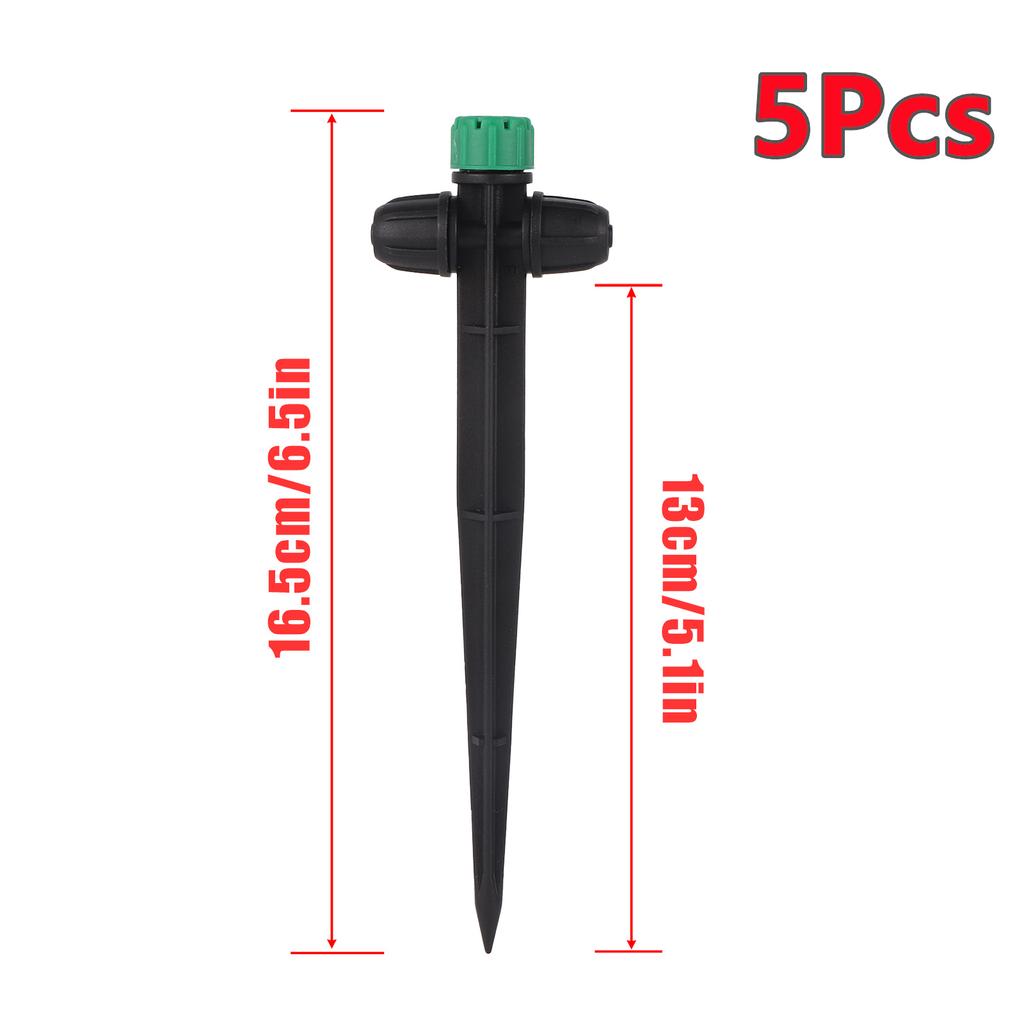 Adjustable All-round Scattering Sprinkler Spiked Dripper Single Double Locks Vegetable Garden Flowerbed Balcony Watering Emitter