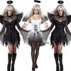Sexy Halloween Costume Devil Dark Angel White Outfit Uniform Lady Vampire Bride Dress