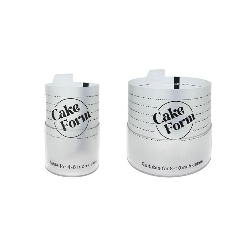 Регулируемая круглая форма для торта 4-10 дюймов, выдвижные инструменты для мастики, кольцо для муссового торта, акриловое кольцо, форма для выпечки, инструменты для украшения торта