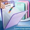 A4 Vertical Accordion File Folder with 13 Pockets - Large Capacity Student Organizer
