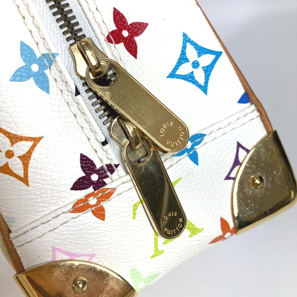 Louis Vuitton M92663 Monogram Multicolore Deauville Hand Bag Blanc