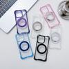 For iPhone 15 Pro Magnetic Case Ring Kickstand TPU+PC Phone Cover