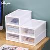 1PC Compact Drawer-Style Office Dormitory Makeup Table Dust-Proof Organizing Box Storage Box Can Be Stacked
