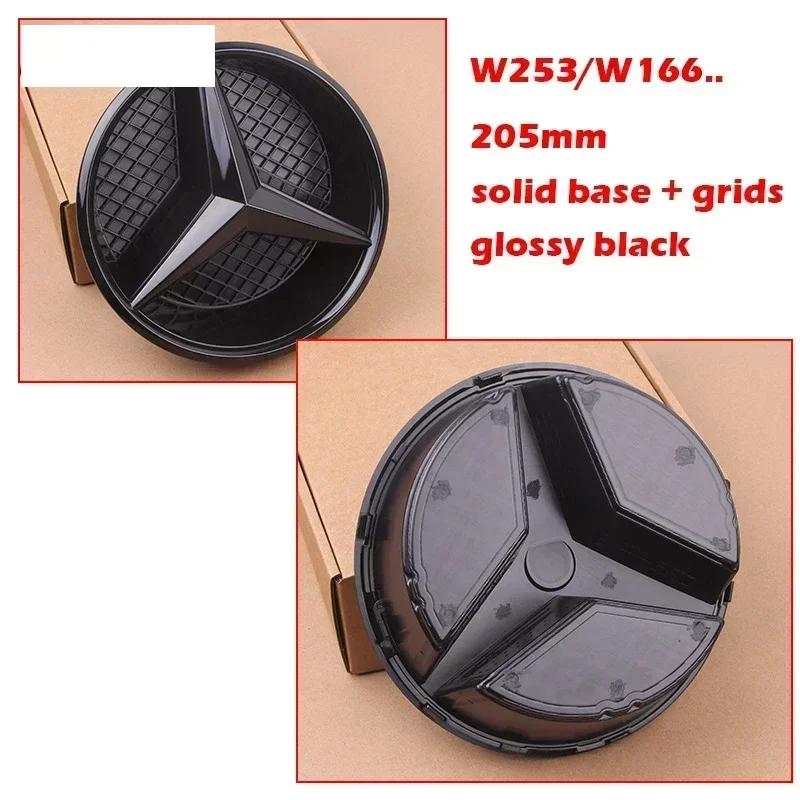 2025 New For Mercedes Benz Hollow Out Grids ABS Front Grille Car Emblem 3D Star Badge for Mercedes Benz W204 W205 W213 X253 W166