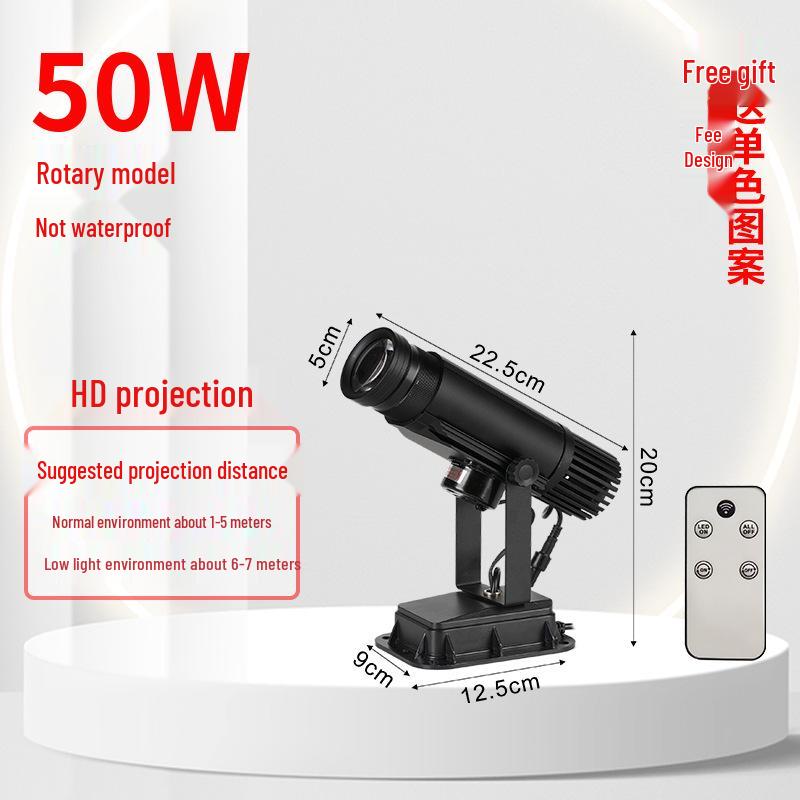 Светодиодный проектор вращающегося логотипа для наружных вывесок магазинов