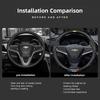Для Chevrolet Camaro Colorado Volt Z71 Sail Corsa Aveo Matiz Onix Чехол на руль автомобиля из кожи с карбоновыми вставками Автоаксессуар