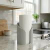 Modern gray Japandi style paper towel holder
