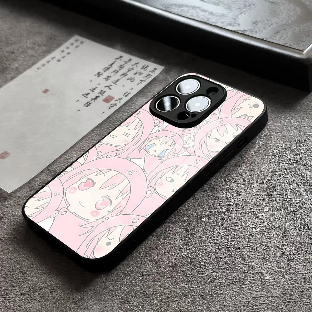 Чехол для телефона Himouto Umaru Chan Для IPhone 16 Pro Max 15 Plus 14 Pro 12 11 13 Mini X XR XS Max 8 7 Plus SE Стеклянная крышка