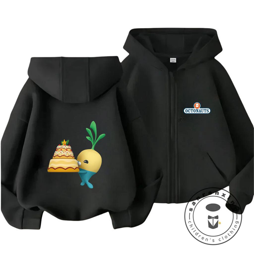 Octonauts Exploring The Ocean Full Zip Hoodie For Kids 3-14 Years Magical Cute Design Winter Leisure Top