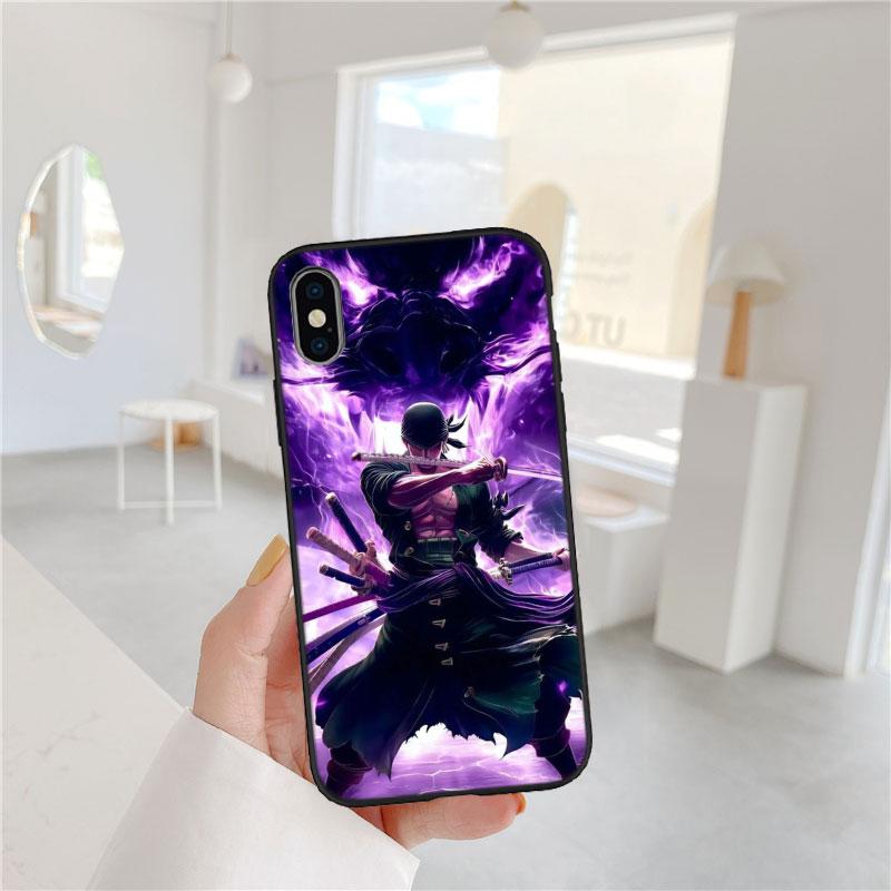 One Piece Cool Soft Shell Phone Case for iPhone 16 15 14 13 12 Pro Max Plus Mini