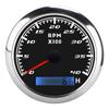 85 мм Лодочный указатель Тахометр Красная подсветка Нержавеющая сталь IP67 Универсальный для автомобиля грузовика Черный