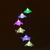 Solar Turtles Hanging Lamp Wind Chime Pendant Light IP44 Mixcolor Slow Flashing