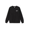 Solid Color Casual Crew Neck Long Sleeve Sweatshirt Men Tops Black 682725-01