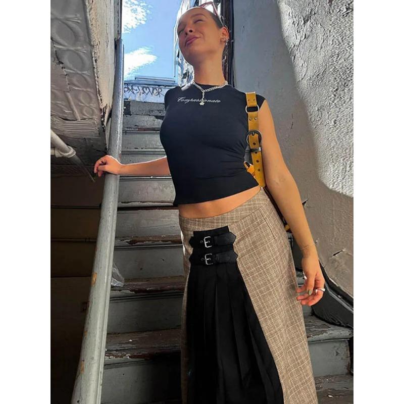 Уличная одежда Y2k, укороченные топы с буквенным принтом, черные футболки с коротким рукавом, женская футболка с графикой 2023 г.