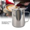 Кофейная чашка из нержавеющей стали, кружка, кувшин для вспенивания молока, кувшин с крышкой для латте, кофе, искусство(1000ml)