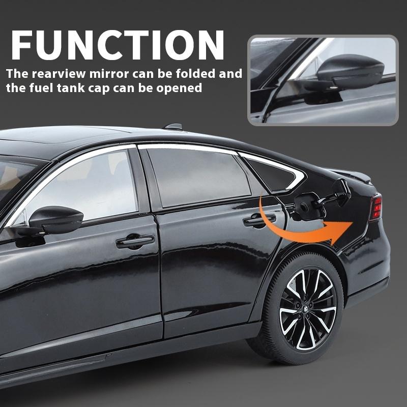 1:18 HONDA Accord Alloy Miniature Model Diecast Toy Car Home Decoration Desktop Display Ornament High Simulation Miniature Gifts