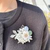 Mother-of-Pearl Teardrop Gemstone Brooch – Korean Hanbok & Coat Gift
