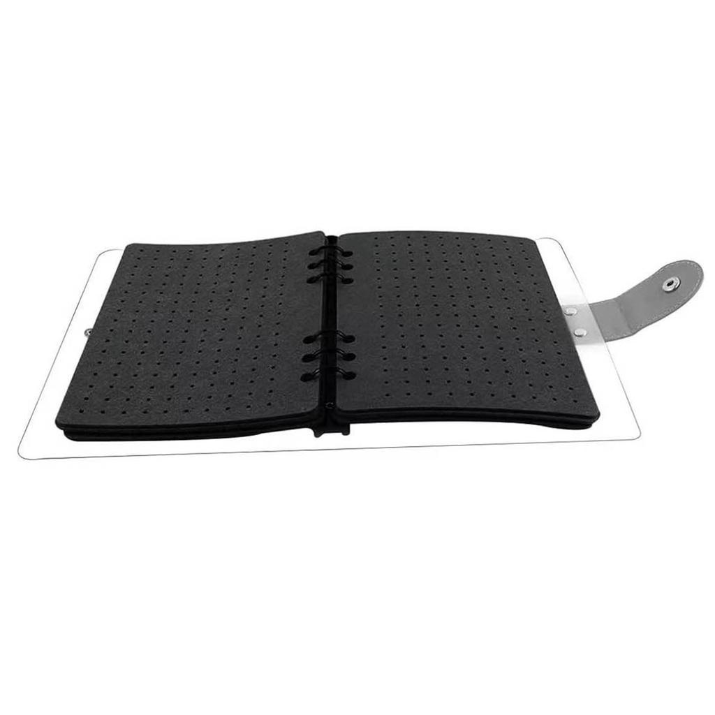 Pin Showcase and Storage Album Pin Display Case Felt Texture Pin Storage Album Pin Showcase Holder for Enthusiasts